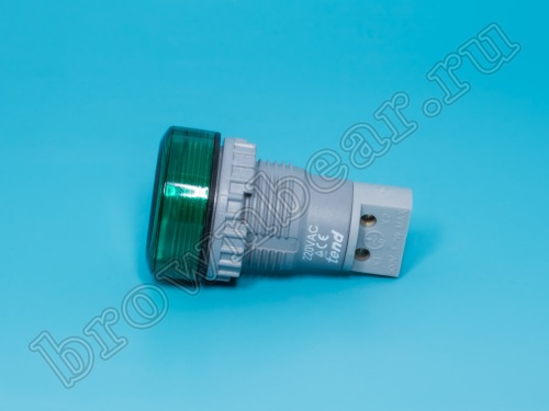 Сигнальная лампа d 30 мм, зеленая фото 5