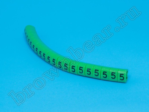 Маркер цифра 5 d=3,0-4,2мм, зеленый, упак.20 шт. KSS фото 2