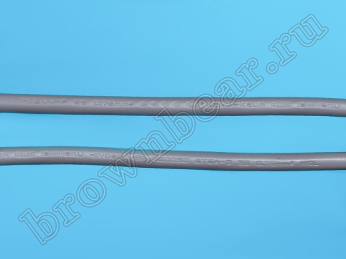 Кабель (шнур) питания 220В CEE7/7 - C13, прямой, серый, 10А, 1,8м фото 6