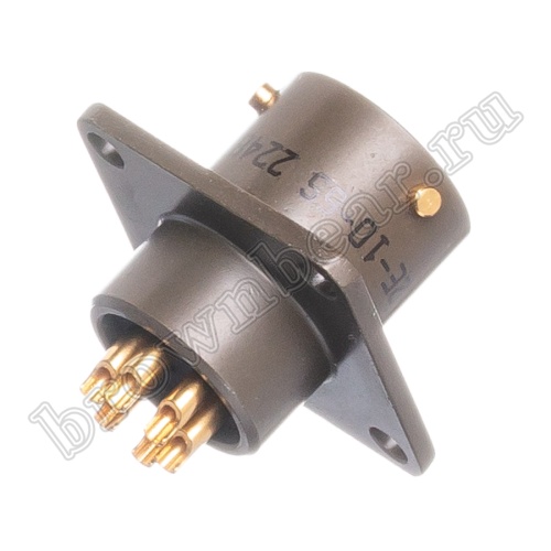 Разъём Amphenol серии 62IN, 6 контактов, розетка на блок, тип 10, байонетный 62IN-12E-10-6S фото 5