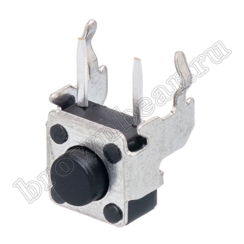 Кнопка тактовая угловая, 6x6 мм мм, h=5 мм, 2 контакта SWT-7-50