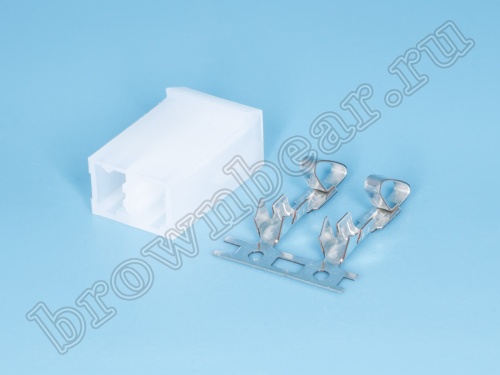 Разъем питания 2 контакта, гнездо на кабель, шаг 5.08 мм MHU-2/2 фото 3