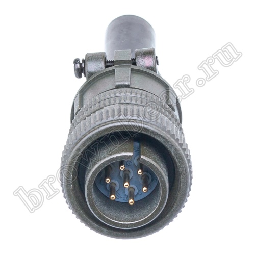 Разъём промышленный круглый MIL-5015 серии MS 7 контактов, вилка на кабель фото 6