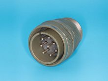 Разъём Amphenol серии MS, 8 контактов, вилка на кабель, тип 22, резьбовой MS3106A-22-18P