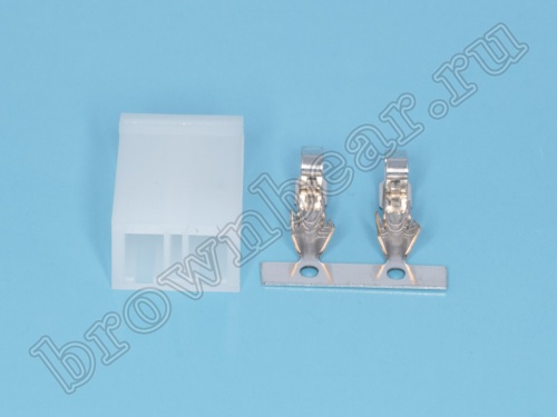 Разъем питания 2 контакта, гнездо на кабель, шаг 5.08 мм MHU-2 фото 5