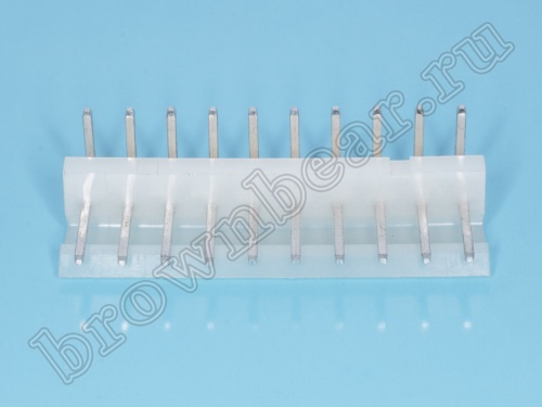 Разъем питания 10 контактов, вилка на плату прямой угол, шаг 5.08 мм MPW-10R фото 4