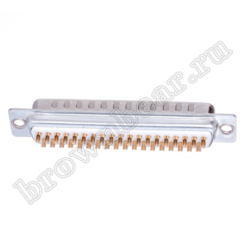 Разъем D-SUB  37 контактов, вилка на кабель, пайка, тип 2 DB-37M фото 6