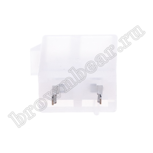 Разъем питания Mini-Fit 2 контакта, вилка на плату, шаг 4,2мм MF-2MA фото 6