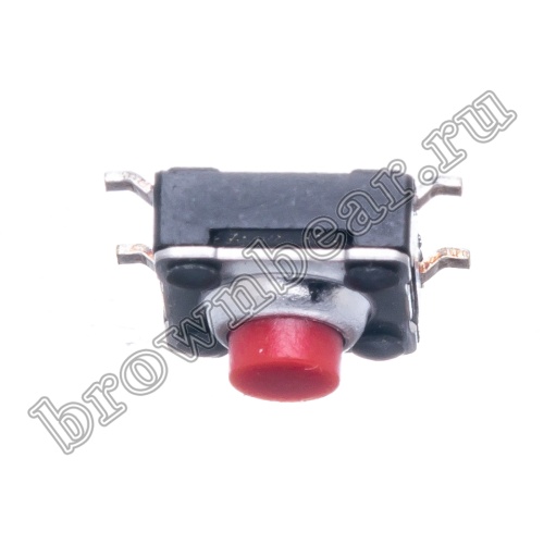 Кнопка тактовая влагозащищенная SMD, 6х6 мм, h=4.3 мм, 4 контакта SWT-54 фото 4