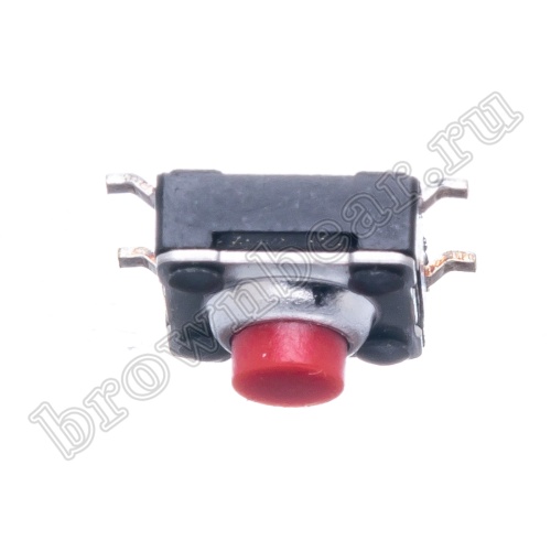 Кнопка тактовая влагозащищенная SMD, 6х6 мм, h=4.3 мм, 4 контакта SWT-54 фото 6