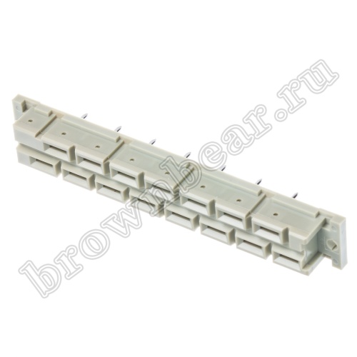 Разъём DIN 41612 H-15, 15 контактов, розетка, 2 ряда