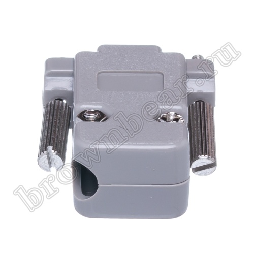Корпус разъема D-SUB  9 контактов, выход кабеля 45 градусов, серый DP-9CR-45 фото 6