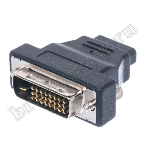 Переходник HDMI-19 (розетка) - DVI-25 (штекер) для монитора 4413-1