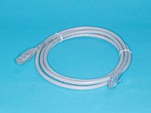 Патч-корд UTP RJ-45, категория 6, литой, 2 метра, серый 