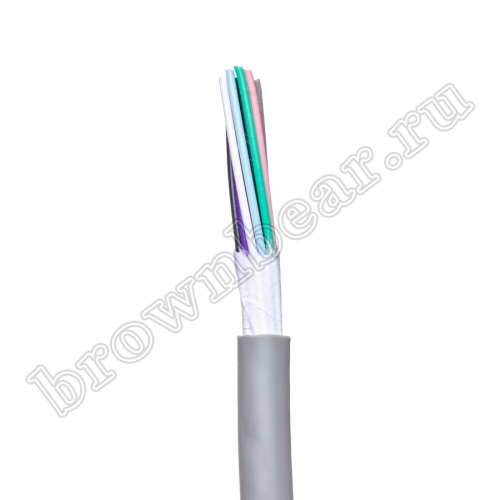 Кабель сигнальный коммуникационный 15 проводов, 26AWG, бухта 50м, неэкранированный, серый SIN YU фото 4