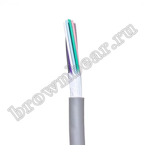 Кабель сигнальный коммуникационный 15 проводов, 26AWG, бухта 50м, неэкранированный, серый SIN YU фото 4