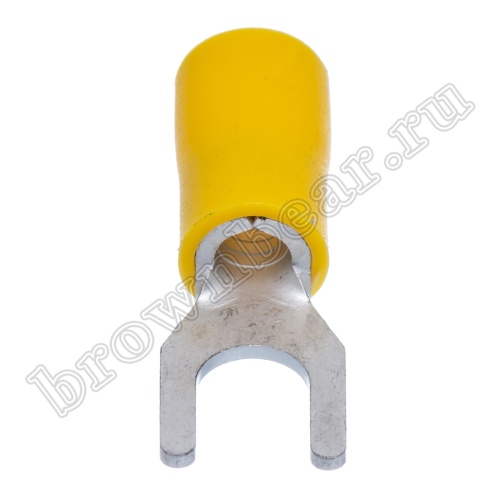 Клемма вилочная обжимная тип "U" 5.3 мм на провод 4.0 - 6.0 мм², изолированная, кратно 100шт. TYI-5.5-5 фото 3