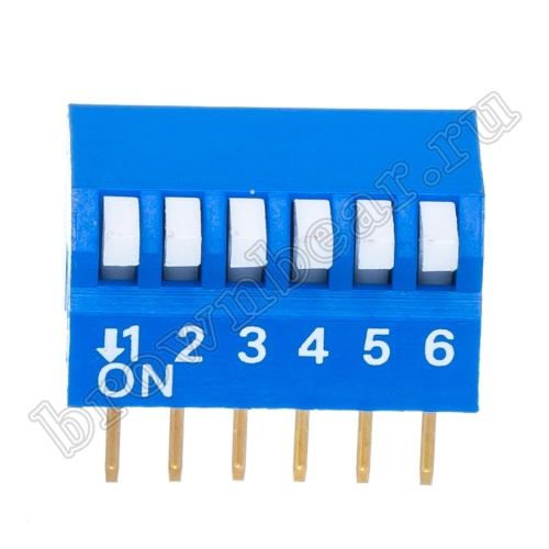 Переключатель Dip-Switch 6 контактных групп, пиано  SWD3-6 фото 6