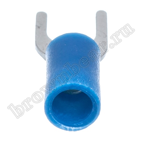 Клемма вилочная обжимная тип "U" 5.3 мм на провод 1.5 - 2.5 мм², изолированная, кратно100шт. TYI-2-5 фото 3