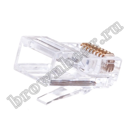 Разъём RJ-45 (8P8C) 3 зубца, вилка под витую пару TPR-8P8C-S3 фото 3