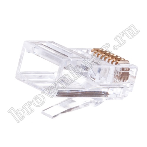 Разъём RJ-45 (8P8C) 3 зубца, вилка под витую пару TPR-8P8C-S3 фото 5