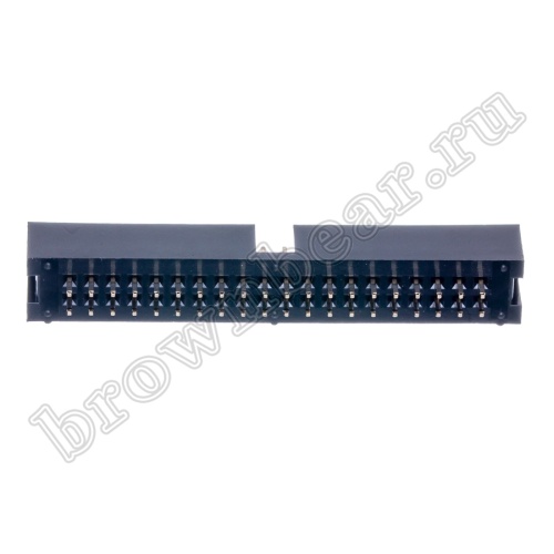 Разъем IDC 2х20 вилка на плату, шаг 2.54мм BH-40 фото 4