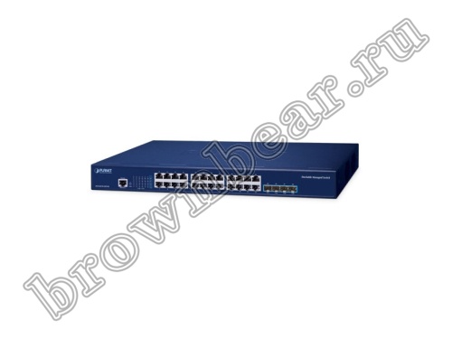 SGS-6310-24T4X Управляемый L3 стекируемый коммутатор Planet, 24 порта 10/100/1000Мбит/с, 4 порта SFP+ 10Гбит/с