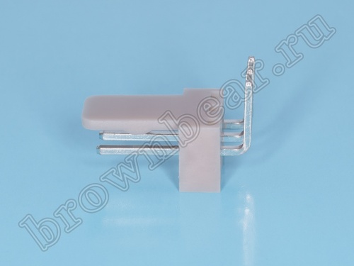 Разъем питания 3 контакта, вилка на плату, прямой угол, шаг 2.54 мм WF-3R фото 4