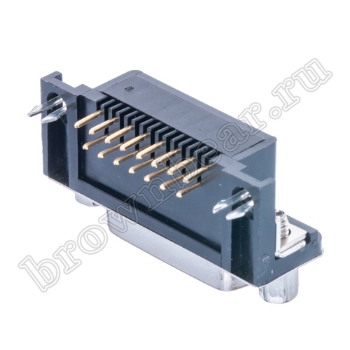 Разъем D-SUB 15 контактов, гнездо на плату, прямой угол  9.4мм DRB-15FB фото 8