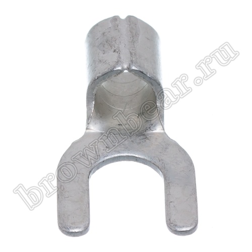 Клемма вилочная обжимная тип "U" 6.4 мм, на провод 10.0 мм², неизолированная, кратно 100шт. TY-8-6 фото 4