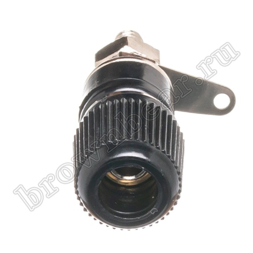 Клемма приборная для разъема Banana, тип 1 (гнездо), черная BP-1AB фото 2