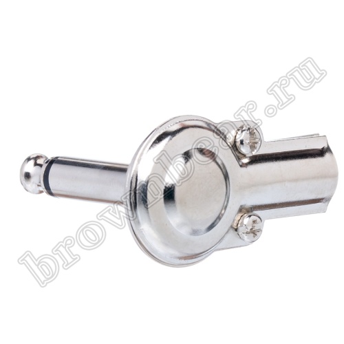 Разъём Jack 1/4" моно штекер 6.35мм, металлический корпус, прямой угол AUD-23 фото 5