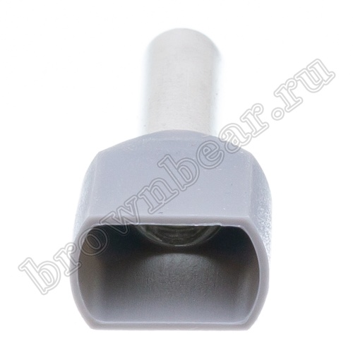 Кабельный наконечник штыревой втулочный изолированный НШВИ2 12 мм, под опрессовку на провод 4.0 мм², упаковка 100шт. TIC2-4.0-12 фото 4