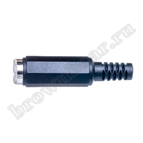 Разъем питания DC гнездо 2.1 х 5.5 мм, на кабель с амортизатором DJK-00A фото 5