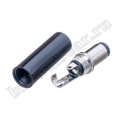 Разъем питания DC штекер 2.5 х 5.5 мм, на кабель DJK-10B фото 3