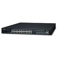 SGS-6341-24T4X Управляемый L3 стекируемый коммутатор Planet, 24 порта 10/100/1000Мбит/с, 4 порта SFP+ 10Гбит/с