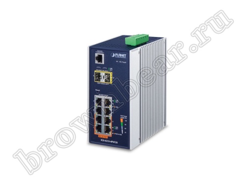 IGS-4215-4P4T2S Промышленный управляемый L2/L4 коммутатор Planet, 4 порта 10/100/1000Мбит/с 802.3at PoE, 144Ватт, 4 порта 10/100/1000Мбит/с, 2 порта SFP 100/1000Мбит/с