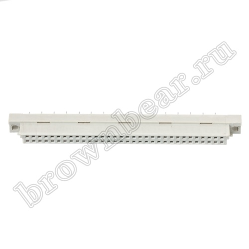 Разъём DIN 41612 32 контакта, розетка, длина контакта 4.0 мм, нечётный, 2 ряда фото 6