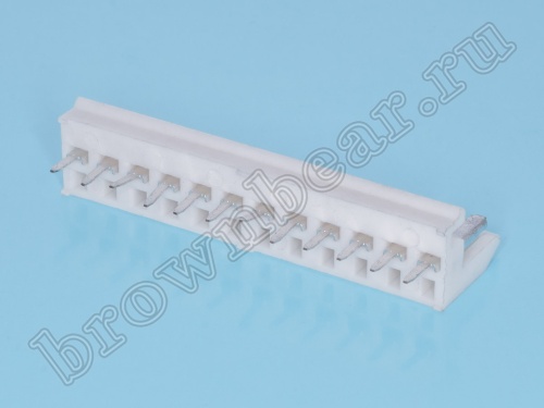 Разъем питания AT 12 контактов, вилка на материнскую плату, шаг 3.96 мм HPB-12M фото 3