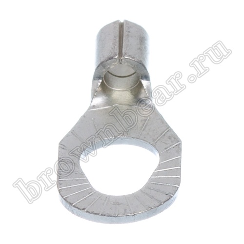 Клемма кольцевая обжимная тип "O" 3.7 - 5.3 мм на провод 1.5 - 2.5 мм², неизолированная, кратно 100шт. TR-2-3/5 фото 3