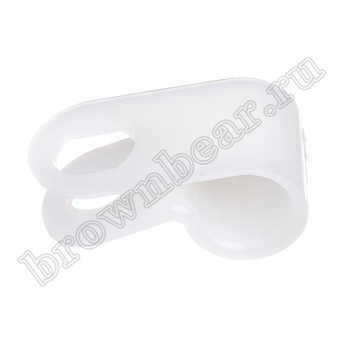 Скоба нейлоновая крепежная для кабеля, d 6.4 мм,  уп.100 шт. CCUC-1 фото 3