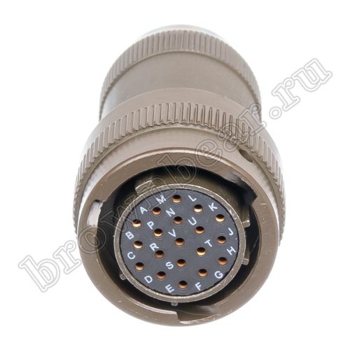 Разъём Amphenol серии 62IN, 19 контактов, розетка на кабель, тип 14, байонетный 62IN-16J-14-19S фото 2