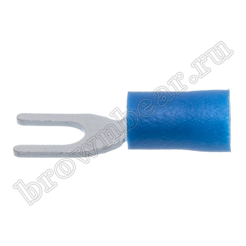Клемма вилочная обжимная тип "U" 4.3 мм, на провод 1.5 - 2.5 мм², изолированная, кратно 100шт. TYI-2-4 фото 6