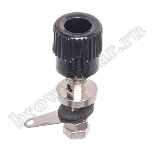 Клемма приборная для разъема Banana, тип 3 (гнездо), черная BP-3B фото 6