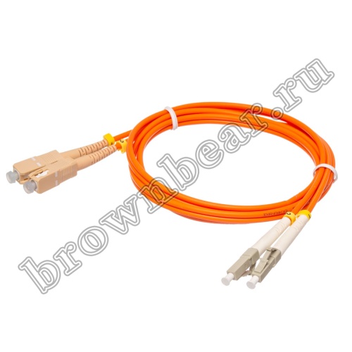 LC-SC патч-корд многомодовый 50/125 1м (Duplex) 