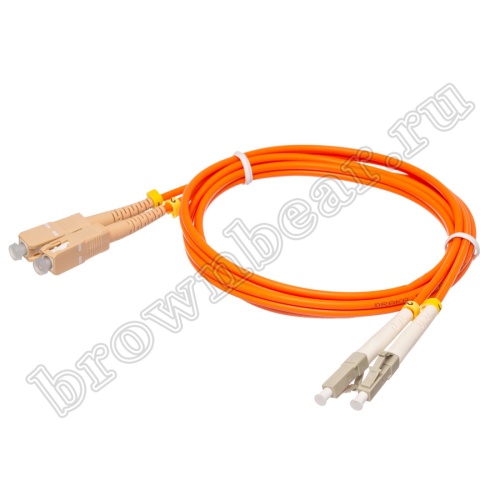 LC-SC патч-корд многомодовый 50/125 1м (Duplex) 