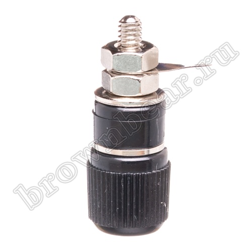 Клемма приборная для разъема Banana, тип 1 (гнездо), черная BP-1AB фото 5