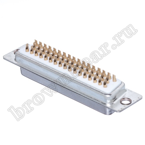 Разъем D-SUB 50 контактов,  гнездо на кабель, пайка DB-50F фото 2