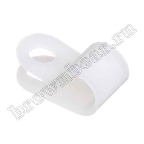 Скоба нейлоновая крепежная для кабеля, d 6.4 мм,  уп.100 шт. CCUC-1 фото 6