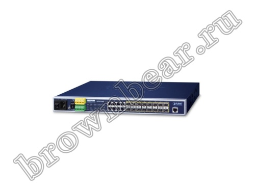 MGSW-24160F Управляемый L2+ коммутатор Planet, Metro Ethernet, 16 портов SFP 100/1000Мбит/с, 8 портов RJ-45 10/100/1000Мбит/с фото 3
